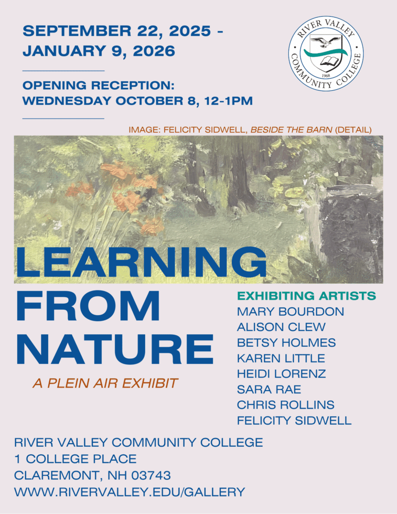 landscape exhibit poster with information also available in the accessible press release